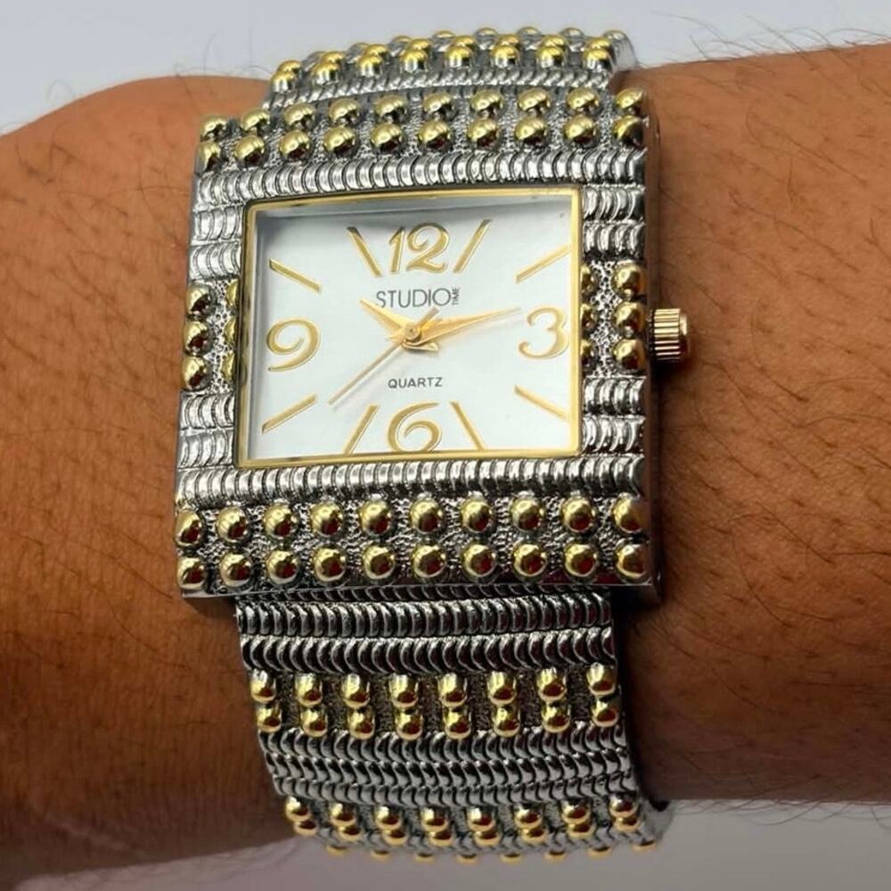 Silver & Gold Studio Time Watch